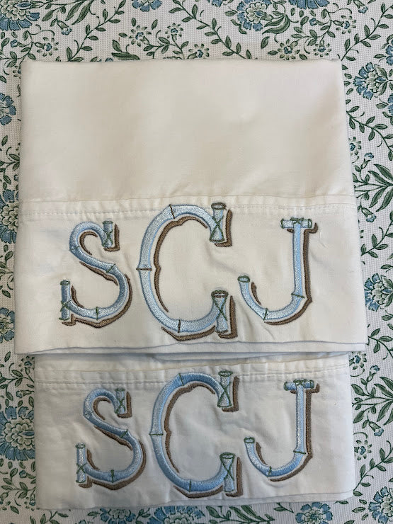 Luxurious Monogrammed Pillow Cases