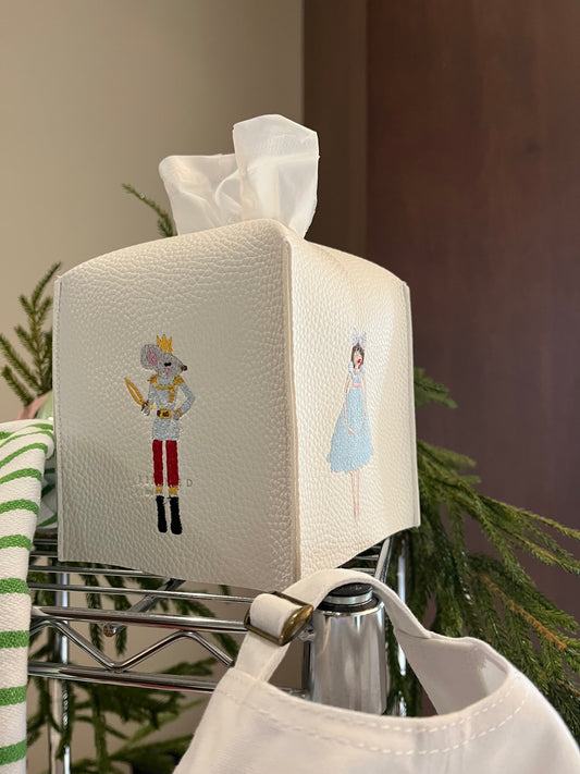 The Nutcracker Leather Tissue Box Cover