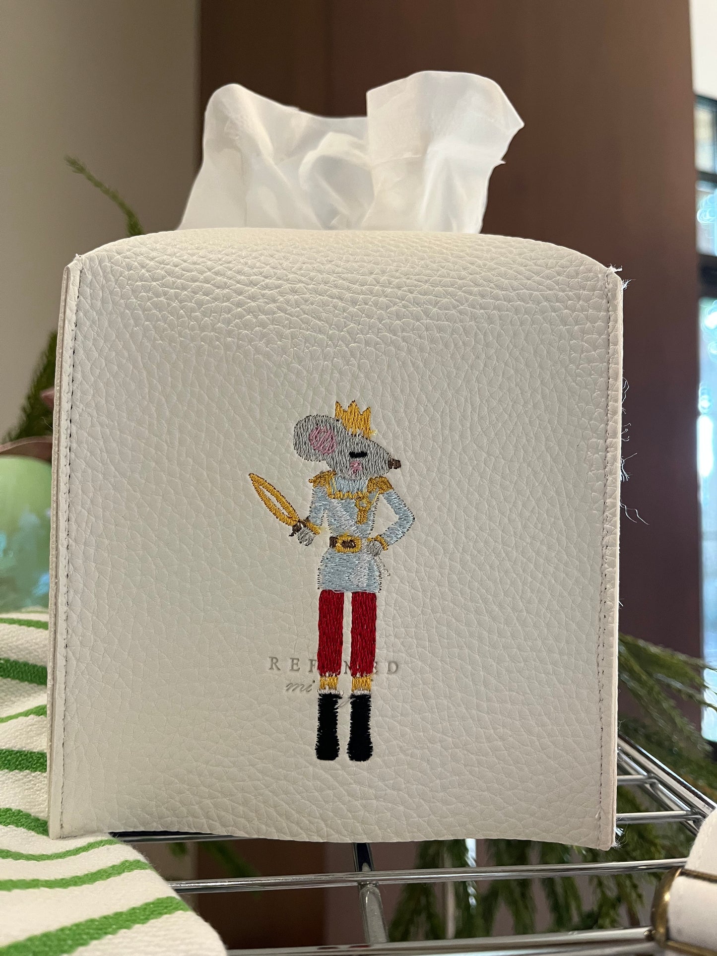 The Nutcracker Leather Tissue Box Cover