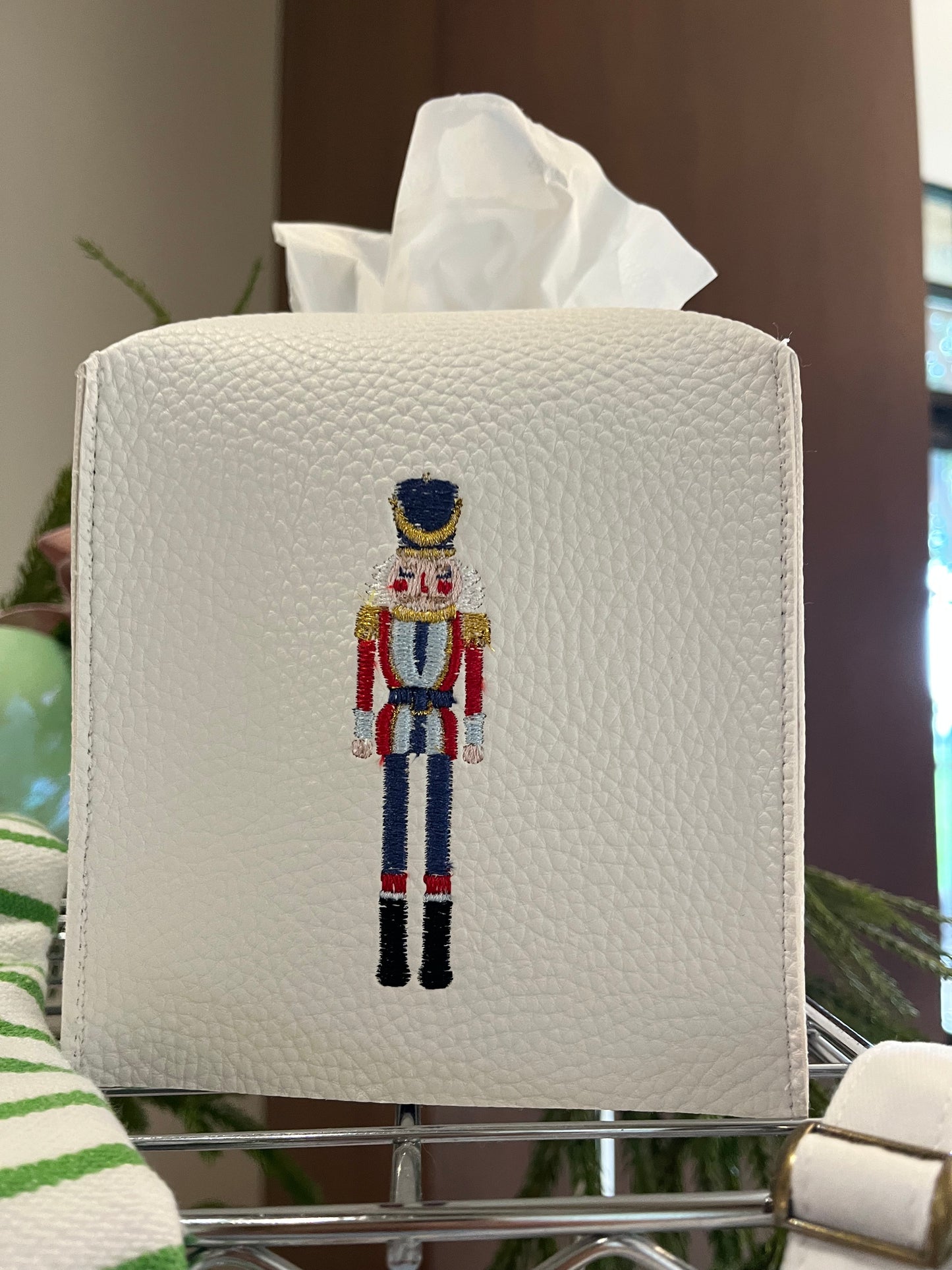 The Nutcracker Leather Tissue Box Cover