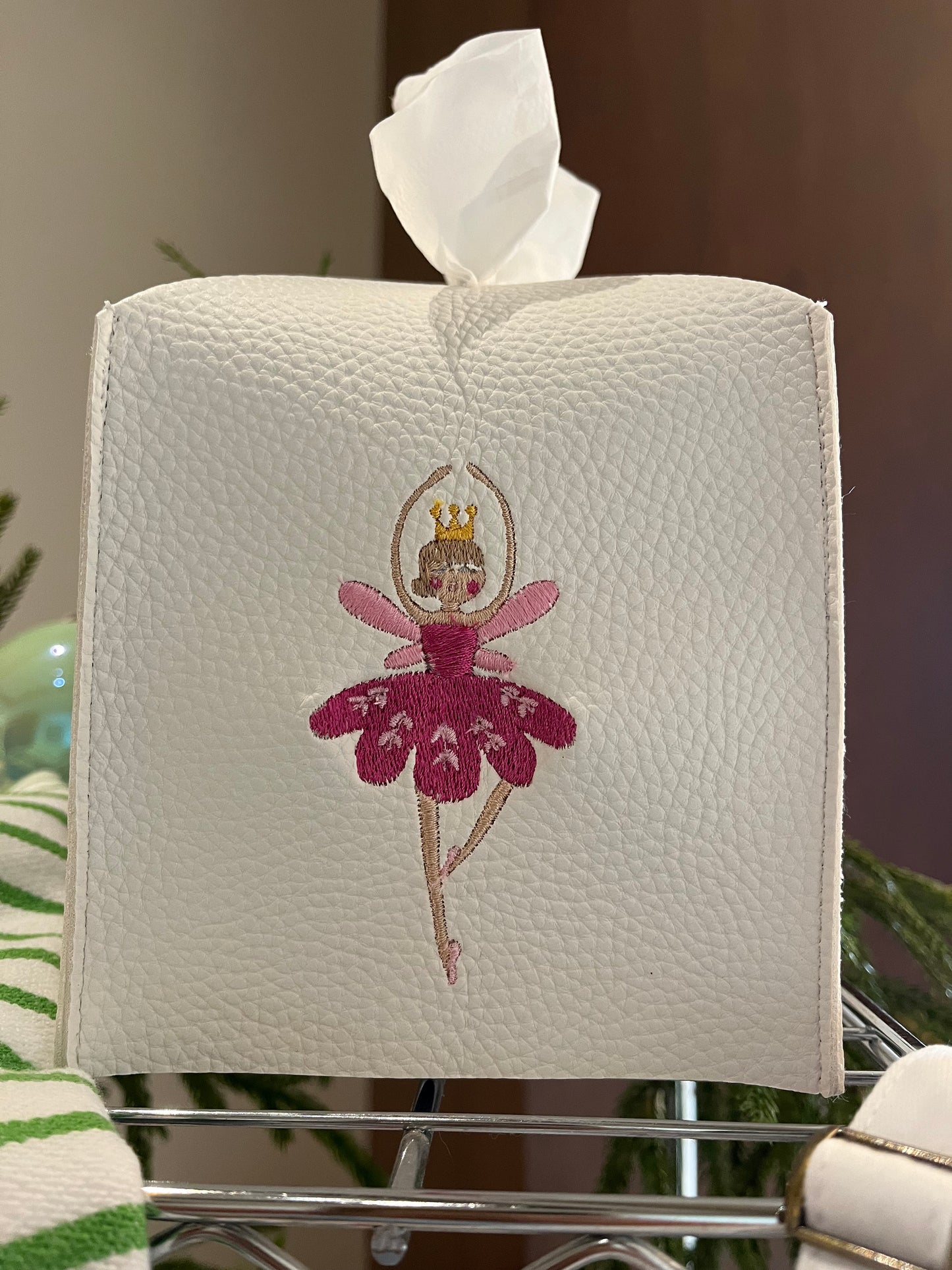 The Nutcracker Leather Tissue Box Cover