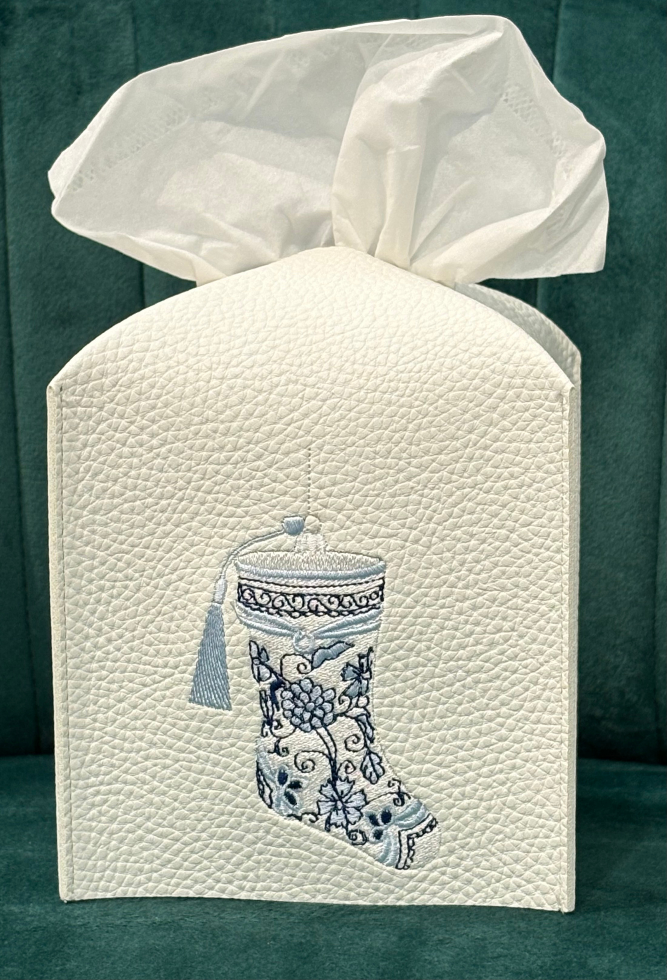 Chinoiserie Christmas Stocking